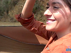 Aubry Babcock moans while getting fingered - Homemade POV