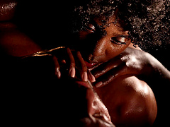 Interracial erotic licking and fucking with kinky ebony Zaawaadi