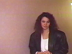 Retro video of a seductive chick getting fucked in the bedroom