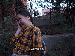 Amateur stranger Luna TrueLove takes money to be fucked in POV