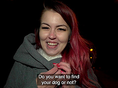 Redhead Cindy Shine enjoys while sucking her lover's penis