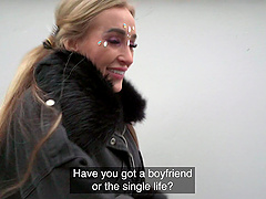 Big tits czech babe gives a sloppy blowjob and titjob