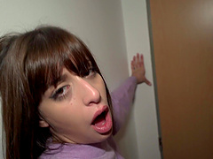 Cowgirl ride leads to a messy cumshot on her nice ass