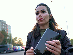 Jessy Jey enjoys while giving her boyfriend a nice blowjob