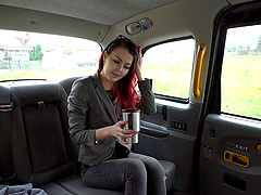 Hardcore fucking in the cab with seductive stranger Cindy Shine