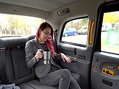 Hardcore fucking in the cab with seductive stranger Cindy Shine
