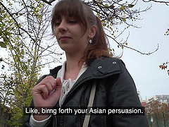 POV video of shaved pussy Luna Dark getting fucked by a stranger