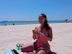 Interracial fucking on the sofa with big butt babe Miss Raquel