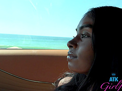 Homemade video of an ebony chick being fingered - Fae Love