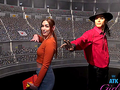 Hardcore fucking in prone bone with slender girlfriend Delilah Day