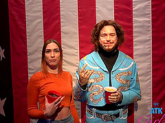 Hardcore fucking in prone bone with slender girlfriend Delilah Day