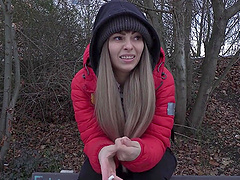 Smooth fucking in POV with amateur Dominno who needs some cash