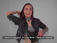 Small boobs amateur Tabitha Poison takes money to be fucked