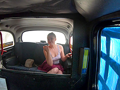 Lucy Heart moans loud while getting penetrated in the car