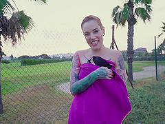 Horny Silvia Rubi enjoys while sucking her lover's big dick