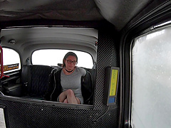 Shy Klaudia Diamond shows her wild side to a lucky taxi driver