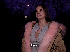 Clothed sex with a busty brunette and her lover