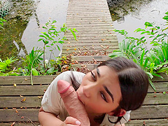 Hardcore outdoors fucking with big tits Latina babe Julz Gotti