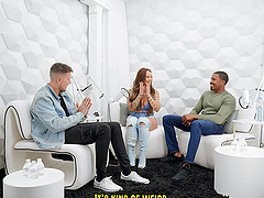 Black dude with a hard dick fucks wet pussy of Asian model Kazumi