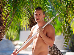 Poolside pussy licking with Scarlett Alexis and Codey Steele