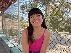 Brunette beauty Mochi Mona gets pounded in doggystyle