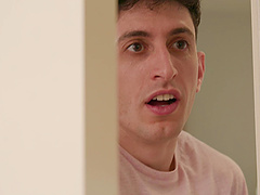 Couple enjoys showering together and getting off