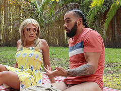 Handsome dude fucks his girlfriend's best friend Keisha Grey