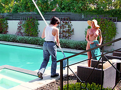 Naughty teacher Alexis Malone gets drilled by her student