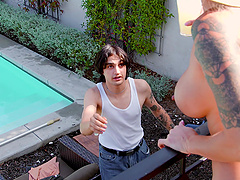 Naughty teacher Alexis Malone gets drilled by her student