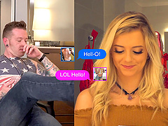 Riley Star sucking her lover's dick before being fucked hard