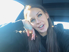 Slender beauty with natural tits Madi gets naughty on camera