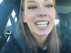 Slender beauty with natural tits Madi gets naughty on camera