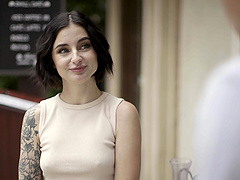 Stevie Moon and her boyfriend get kinky in the bedroom