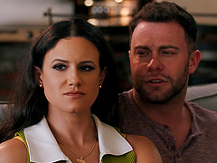 Cowgirl queen Penny Barber takes Seth Gamble for a wild ride