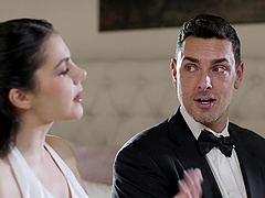 Valentina Nappi gets her shaved pussy pounded by Ryan Driller