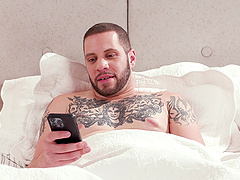 Ariel Demure gets dominated by Wolf Hudson in steamy shemale scene