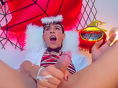 Shemale seduces her husband's friend for a threesome