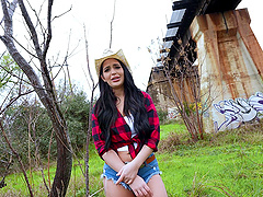 Tattooed Alexa Payne takes a rough doggystyle pounding