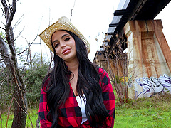 Tattooed Alexa Payne takes a rough doggystyle pounding