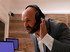 Bella Rolland's office playtime with Kissa Sins