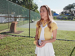 Natural tits beauty rides cock in missionary style