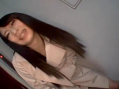 Haruna Nakayama's natural tits and long hair make her a seductive milf