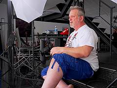 Behind the scenes with a stunning pornstar in sexy lingerie