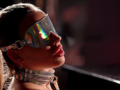 Natural tits bouncing during hot sex with Anna Claire Clouds and Dorian Del Isla