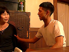 Japanese couple gets kinky in the kitchen with a steamy blowjob scene