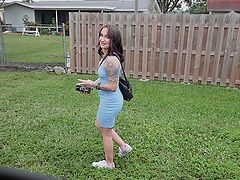 Tattooed babe Jodie Johnson gets naughty on the bus