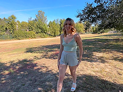 Couple enjoys natural tits and shaved pussies in pov sex