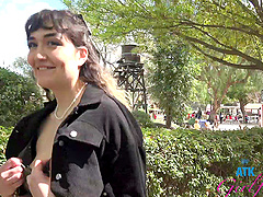 Petite brunette Zoey Jpeg takes a wild ride in pov