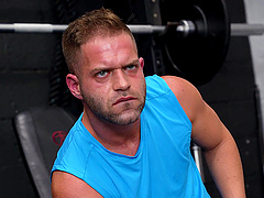 Sporty couple gets naughty at the gym