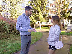 Tattooed babe gets a messy blowjob from her hung boyfriend